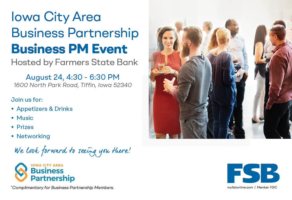 Iowa City Area Business Partnership Business PM Event