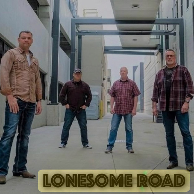 Lonesome Road performing country and classic rock hits at Marion by Moonlight