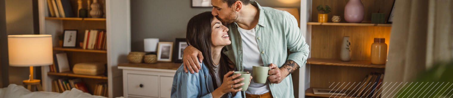 Couple at home